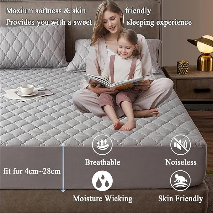 Full Size Mattress Protector,Waterproof Pad Cover