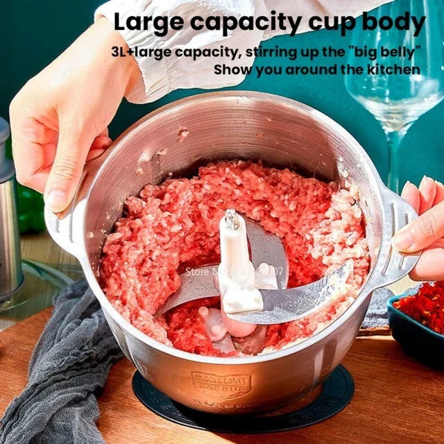 Silver Crust Chopper  Electric Meat Grinder